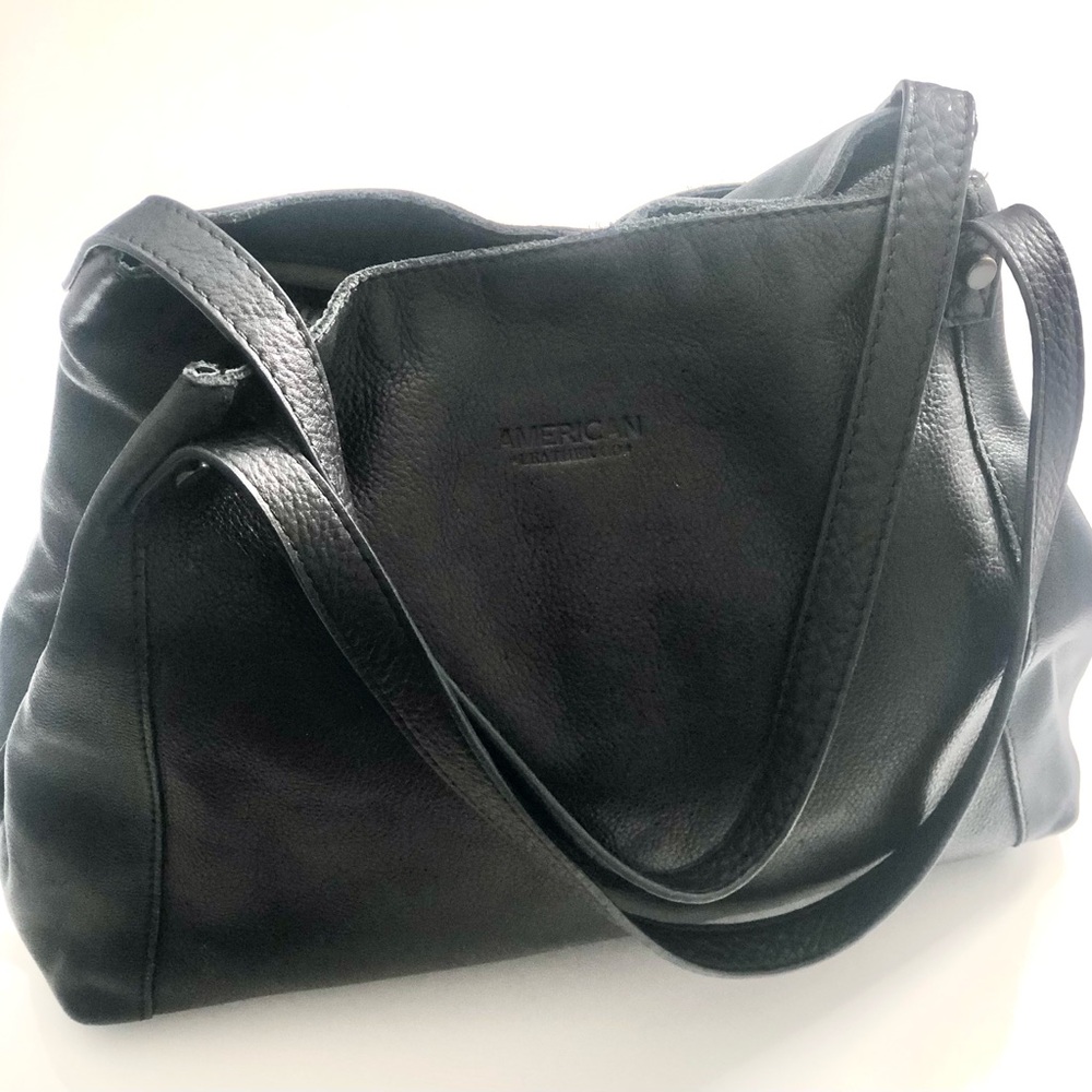 Black Leather Bag by American Leather